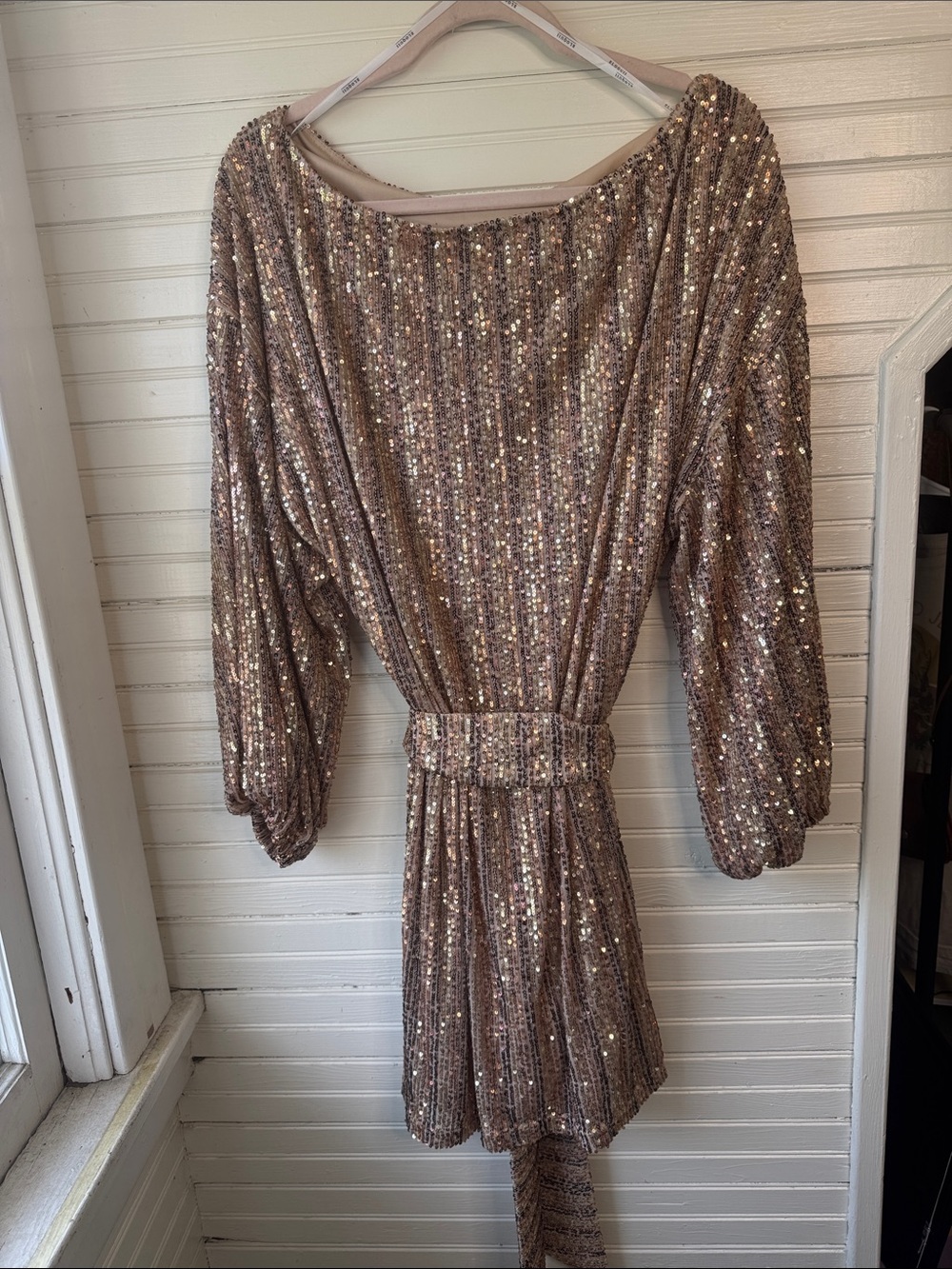 Gorgeous Rose Gold Eloquii Sequin Dress size 14/16
